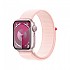 [해외]APPLE Series 9 GPS Sport Loop 41 mm watch 14140371233 Pink / Light Pink