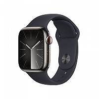 [해외]APPLE Series 9 GPS+Cellular Stainless Steel 시계 41 mm 14140371238 Graphite / Steel Midnight