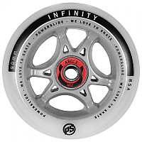 [해외]파워슬라이드 Infinity 90 rtr abec9/spacer 스케이트 바퀴 4 단위 14141224910 Silver / Grey