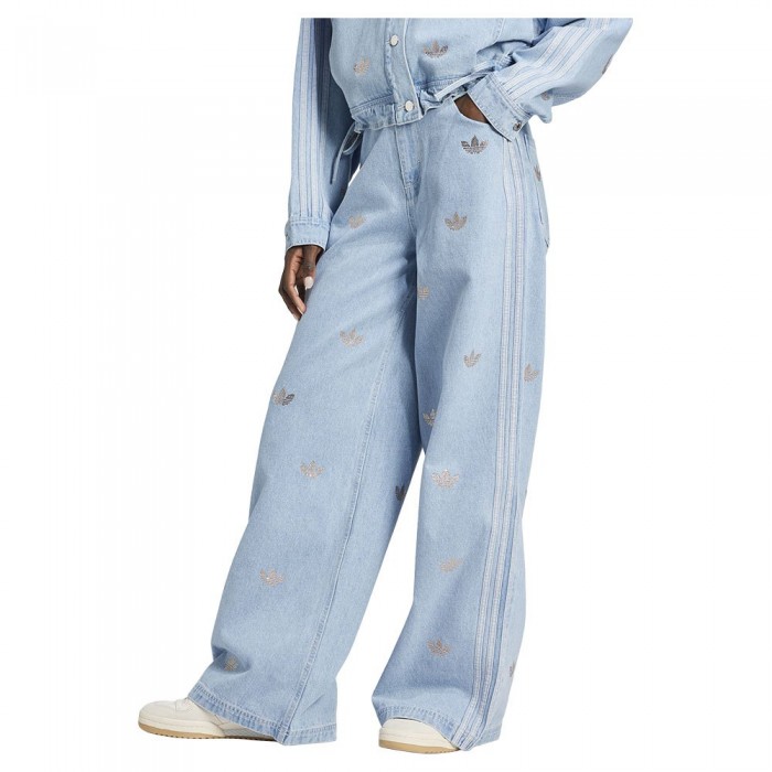 [해외]아디다스 ORIGINALS Denim Rhinestone 조거팬츠 141129765 Clear Blue