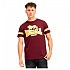 [해외]LONSDALE Methley 반팔 티셔츠 7141308162 Oxblood / Yellow / White