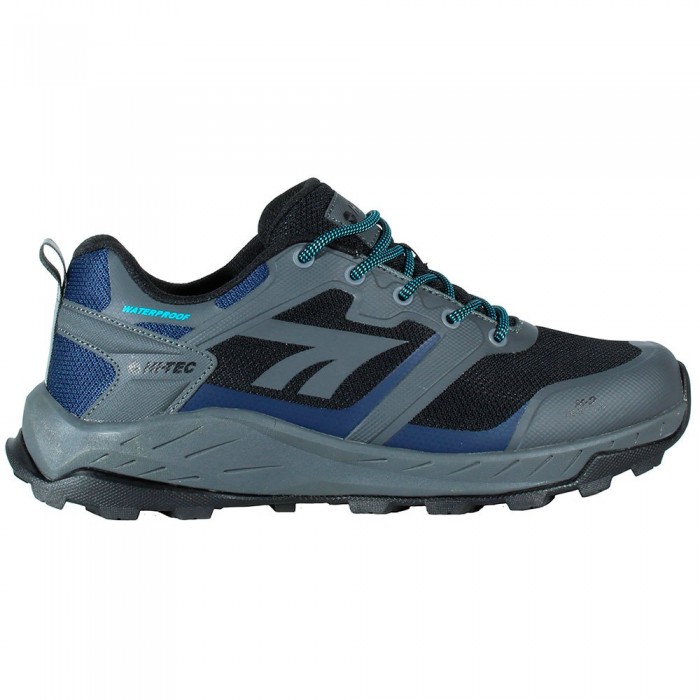 [해외]HI-TEC Toubkal Low WP 하이킹화 4141247120 Charcoal / Insignia Blue / Bluebird