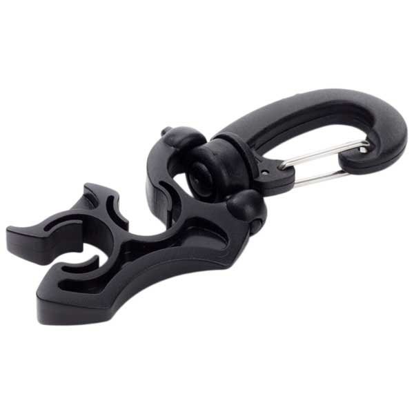 [해외]DIVEMARINE Stainless Steel Lock Swivel Double 호스 홀더 10141317791 Black