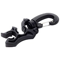 [해외]DIVEMARINE Stainless Steel Lock Swivel Double 호스 홀더 10141317791 Black