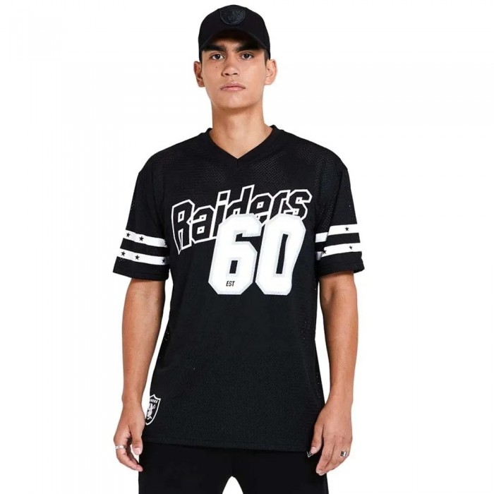 [해외]뉴에라 NFL Stripe Oversized Oakland Raiders 반팔 티셔츠 141358954 Black