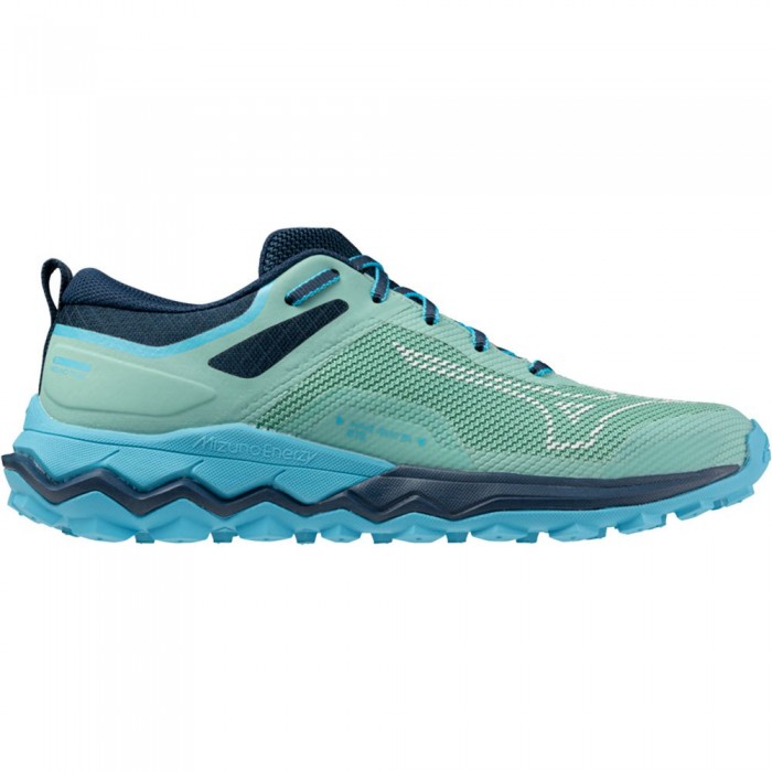 [해외]미즈노 Wave Ibuki 4 GTX 트레일 러닝화 4141103335 Dusty Jade Green / Nimbus Cloud