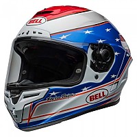 [해외]BELL Race Star DLX Flex Beaubier 24 풀페이스 헬멧 9141267542 Gloss White / Blue