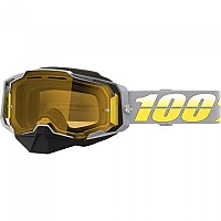 [해외]100% Armega Snow Complex 오프로드 고글 9141459484 Grey / Yellow