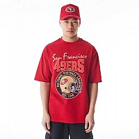 [해외]뉴에라 NFL 헬멧 Grphc Oversized San Francisco 49Ers 반팔 티셔츠 141414833 Red