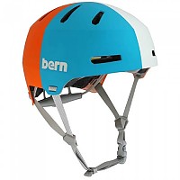 [해외]BERN Macon 2.0 MIPS 헬멧 5140893082 Matte Blue Orange White Tri-Color