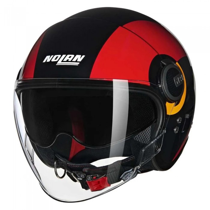 [해외]놀란 N21 Visor 06 Bicromo 오픈 페이스 헬멧 9141452178 Gloss Black / Red / Orange