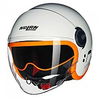 [해외]놀란 N21 Visor 06 Ocio 오픈 페이스 헬멧 9141452186 Gloss Pearl White / Orange