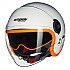 [해외]놀란 N21 Visor 06 Ocio 오픈 페이스 헬멧 9141452186 Gloss Pearl White / Orange