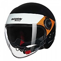 [해외]놀란 N21 Visor 06 Onirico 오픈 페이스 헬멧 9141452188 Gloss Black / White / Orange