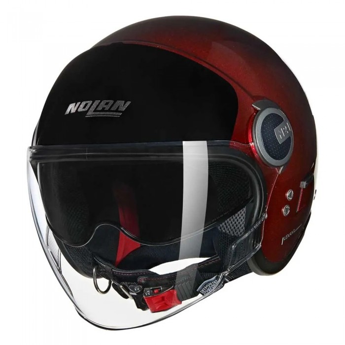 [해외]놀란 N21 Visor 06 Verniciatuira Speciale 오픈 페이스 헬멧 9141452195 Gloss Visceral Red / Black