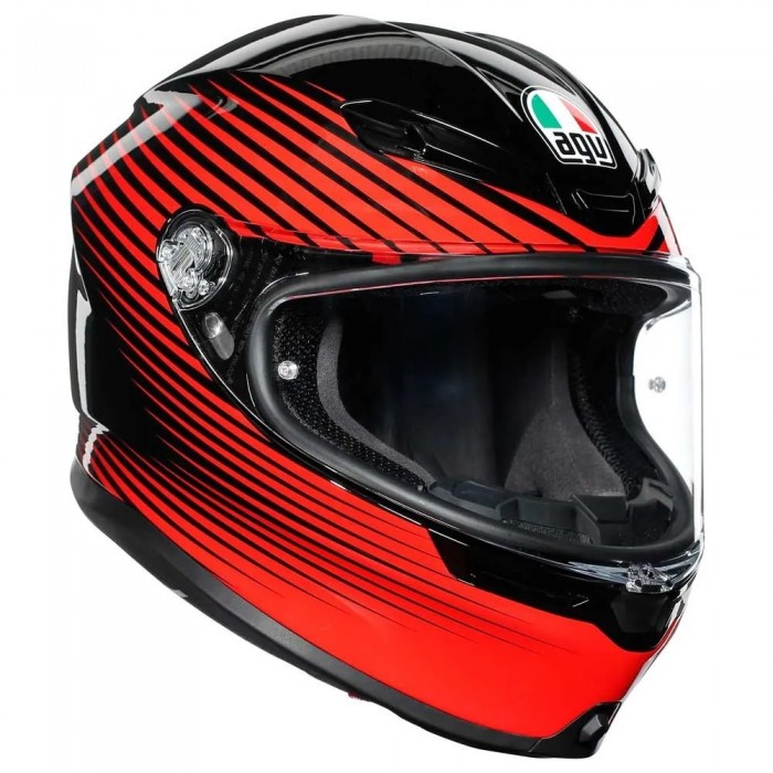 [해외]AGV OUTLET K6 Multi MPLK 풀페이스 헬멧 9137296662 Rush Black / Red