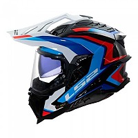 [해외]LS2 MX701 Explorer Carbon Frontier II 풀페이스 헬멧 9141454349 White / Blue