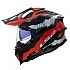 [해외]LS2 MX701 Explorer Carbon Trick 풀페이스 헬멧 9141454351 White / Red