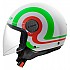 [해외]LS2 OF558 Sphere Lux II Urby 오픈 페이스 헬멧 9141454362 White / Green / Red