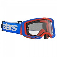 [해외]알파인스타 Vision 5 Wordmark 오프로드 고글 9141411827 Dual Pane / Blue / Orange