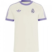 [해외]아디다스 Real Madrid Originals 3 Stripes 반팔 티셔츠 3141047419 Wonder White / Magic Lilac