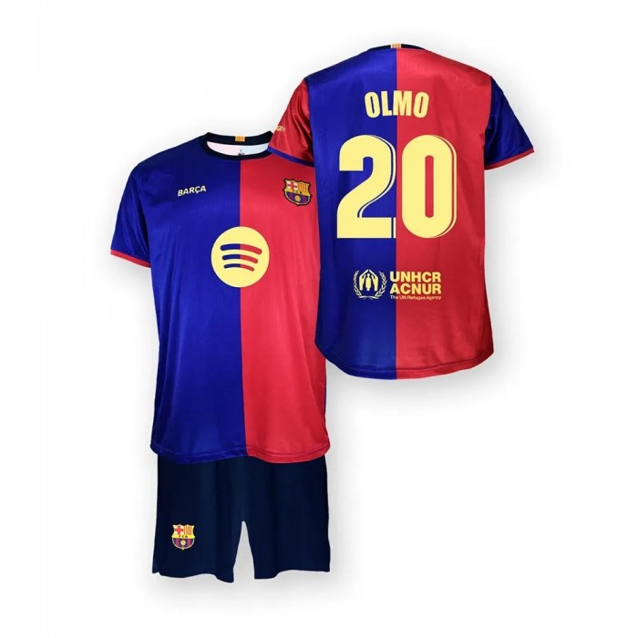 [해외]FC BARCELONA Kit FC Barcelona 24/25 20 Dani Olmo 주니어 반팔 티셔츠 홈 3141409808 Red / Blue