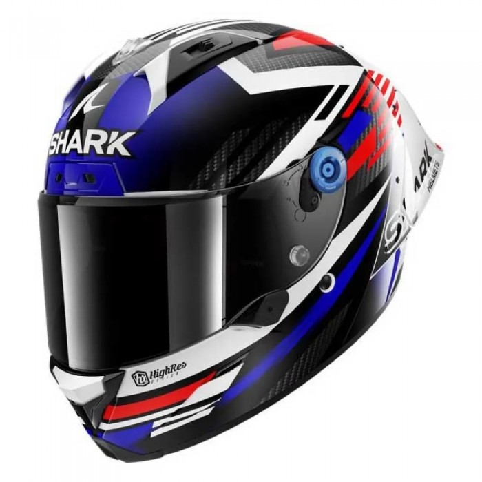 [해외]샤크 Aeron-GP Fim Racing 1 Firstlap 풀페이스 헬멧 9141412449 Carbon / Blue / Red