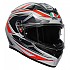 [해외]AGV K3 풀페이스 헬멧 9141295565 Space Matt White / Red Fluo