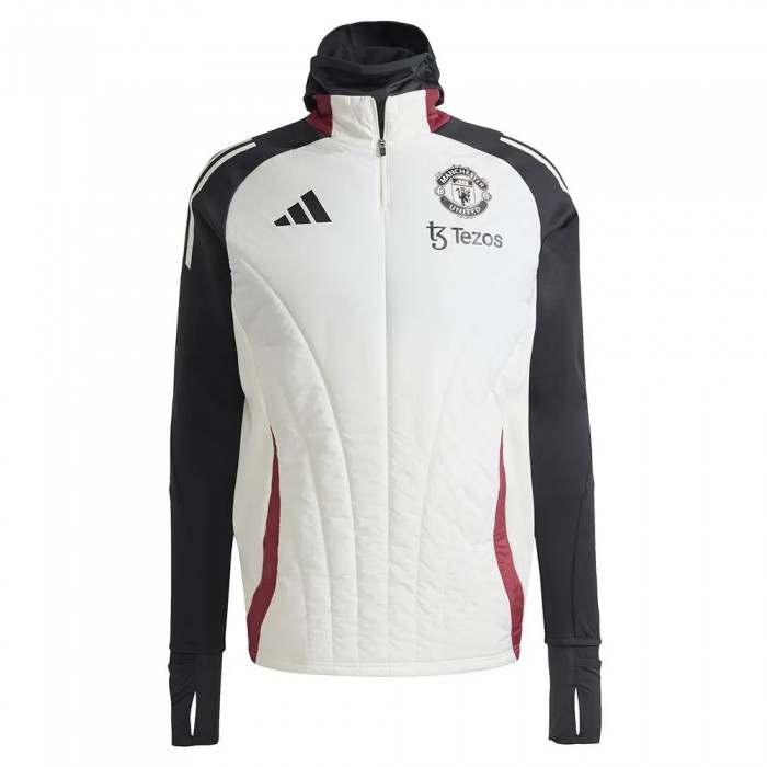 [해외]아디다스 Manchester United Tiro 24 Winterized 후드티 3141541933 Off White / Black