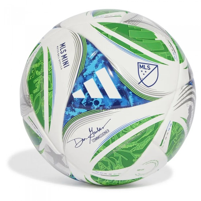 [해외]아디다스 MLS 25 미니 축구공 3141580301 White / Green / Glory Blue / Solar Blue