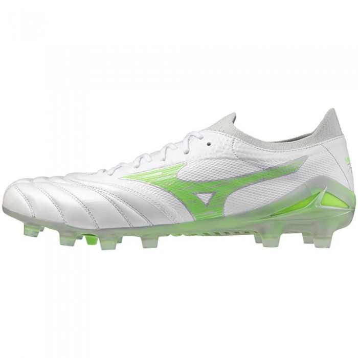 [해외]미즈노 Morelia II Elite 축구화 3141510996 White / Neon Green / Galaxy Silver