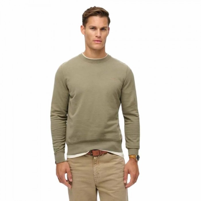 [해외]슈퍼드라이 Classic Essential 스웨트셔츠 141663048 Light Khaki Green