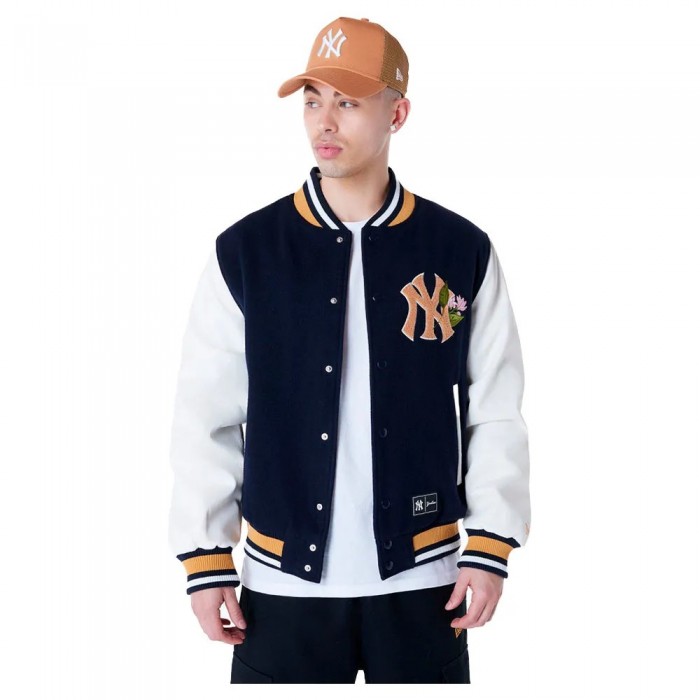 [해외]뉴에라 MLB Floral Varsity New York Yankees 봄버 자켓 141491070 Navy