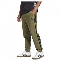 [해외]아디다스 Essentials 3 Stripes 플리스 조거팬츠 141566199 Olive Strata / Black