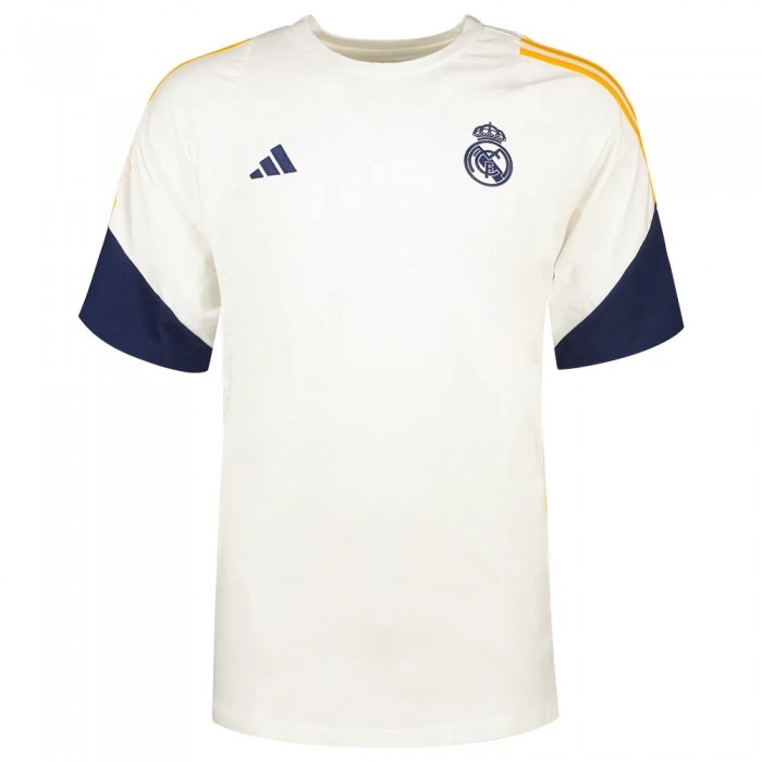 [해외]아디다스 Real Madrid 24/25 Tiro 24 Sweat 반팔 티셔츠 3141050585 White / Crew Orange / Team Navy Blue 2