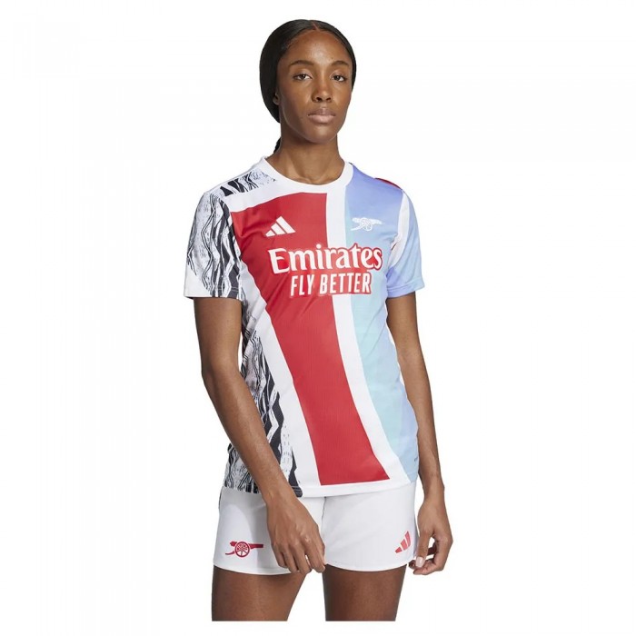 [해외]아디다스 Arsenal 24/25 경기 전 여성 반팔 티셔츠 3141585188 Better Scarlet / White / Black / Clear Aqua