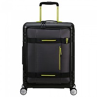 [해외]아메리칸 투어리스터 Hello Cabin Spinner 55/22-25 39/45L expandable 캐리어 141427654 Black / Lime