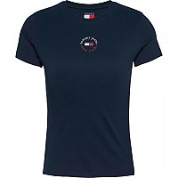 [해외]타미 진 Essential Logo 2 Slim Fit 반팔 티셔츠 141679377 Dark Night Navy