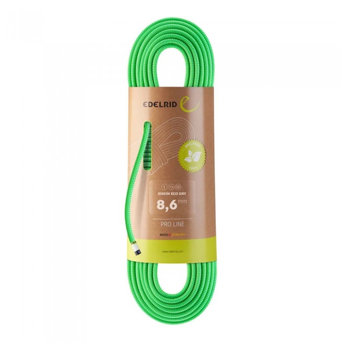 [해외]에델리드 Siskin Eco Dry 8.6 mm 로프 4141596995 Neon Green