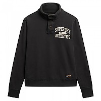 [해외]슈퍼드라이 Vintage Athletic Half Button 스웨트셔츠 141663729 Washed Black