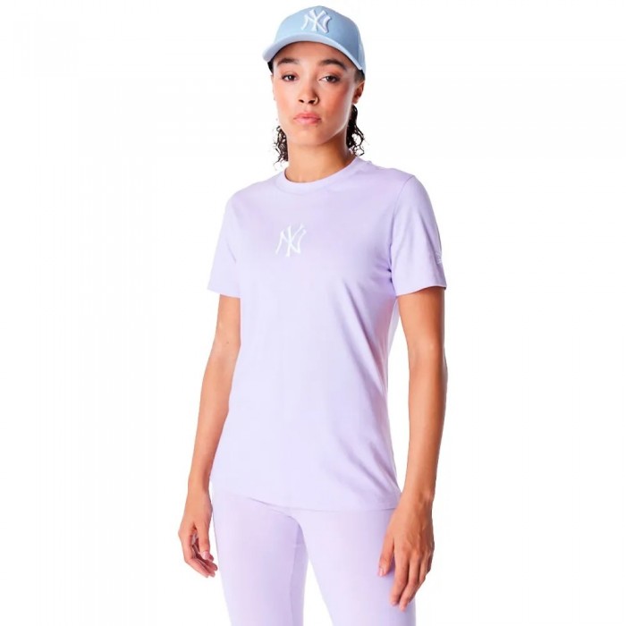 [해외]뉴에라 MLB Le Regular New York Yankees 반팔 티셔츠 141118848 Pastel Purple