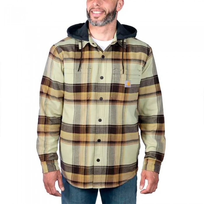 [해외]칼하트 Flannel Sherpa-Lined 자켓 140211864 Dark Brown