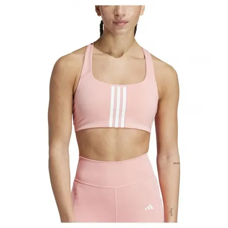 아디다스 Powerimpact 3 Stripes 미디엄 임팩트 스포츠 브라 2141126564