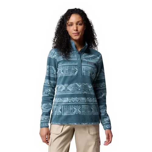 컬럼비아 Benton Springs Printed Snap 하프 지퍼 플리스 2141634129