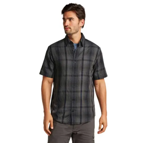 아이스브레이커 메리노 125 Cool Lite Steveston Plaid 반팔 셔츠 2141648117