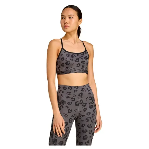 아디다스 Powerreact Essentials Print 스포츠 브라 로우 임팩트 2142170729