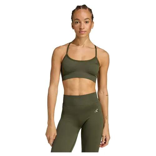 아디다스 Workout Essentials Knit 스포츠 브라 로우 임팩트 2142171138