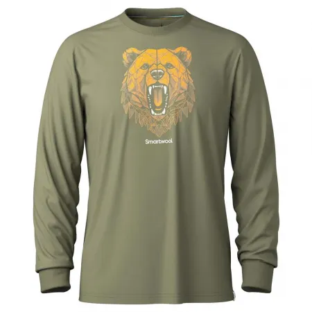 스마트울 Geometric Bear 그래픽 긴팔 티셔츠 2142293946