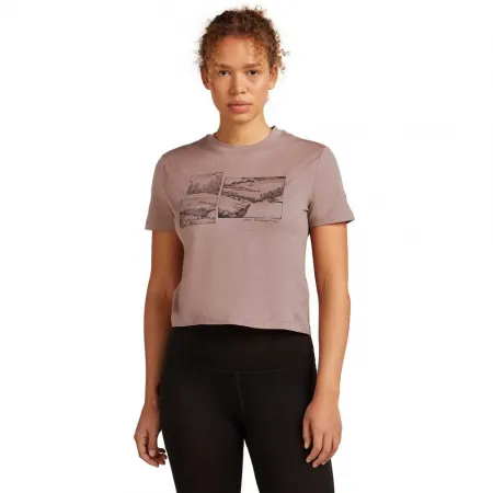 아이스브레이커 메리노 150 Tech Lite Crop The Climb 반팔 티셔츠 2142317079