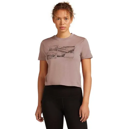 아이스브레이커 메리노 150 Tech Lite Crop The Climb 반팔 티셔츠 2142317079